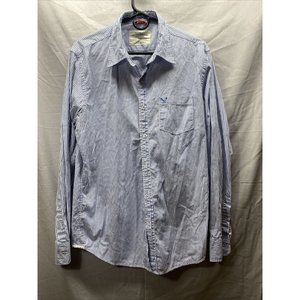 American Eagle Outfitter Vintage Fit Mens Long Sleeve Button Up Shirt Stripe L
